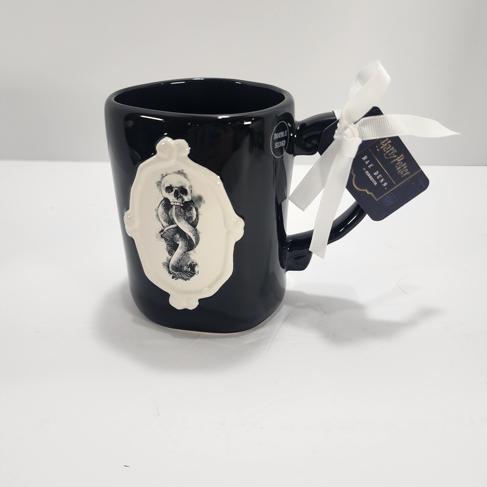 Rae Dunn Harry Potter The Dark Mark Mug Black Ceramic Artisan Collection New